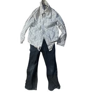 Gymboree Button Down Shirt & Carter’s Jeans Toddler Boys 4T Outfit